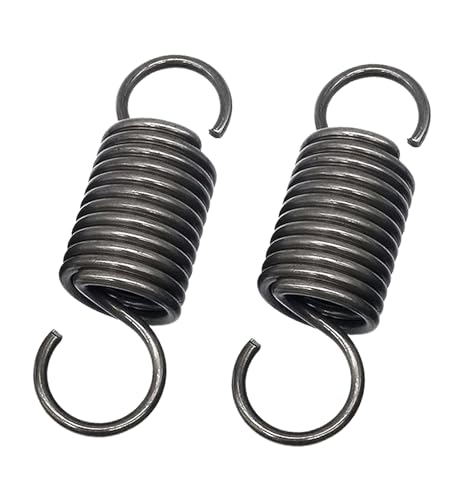 2 Stück Doppelhaken-Zugfeder, Federstahl 3,5 x 23 x 150–500 mm, Drahtdurchmesser 3,5 mm, Außendurchmesser 23 mm, freie Länge 150–500 mm(3.5 x 23 x 160 mm) von CQCQC