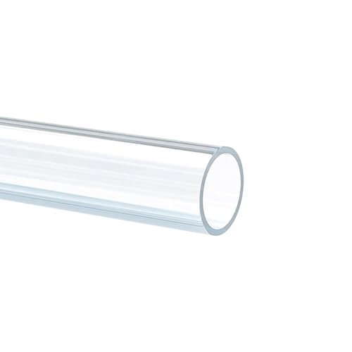 Durchsichtiges Kunststoffrohr. Außendurchmesser 55–65 mm. Wandstärke 2–10 mm. Länge 500 mm. Transparentes gerades Rohr, rund.(63mm*3mm) von CQCQC