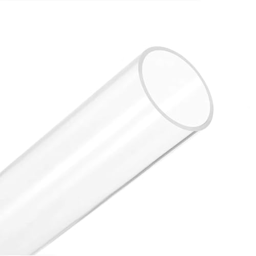 Durchsichtiges Kunststoffrohr. Außendurchmesser 90–115 mm. Wandstärke 2–5 mm. Länge 500 mm. Transparentes gerades Rohr, rund.(95mm*3mm) von CQCQC