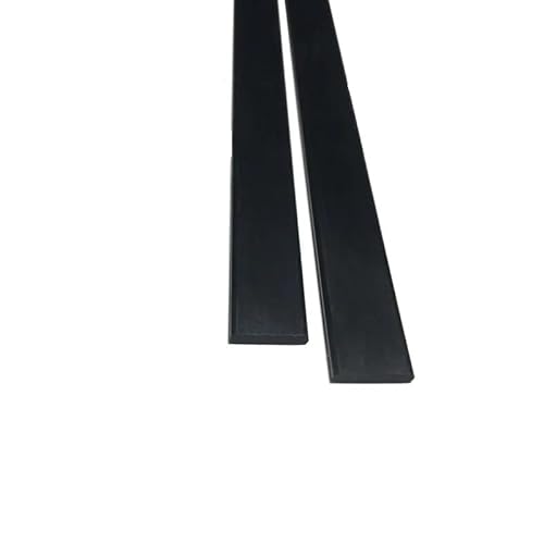 Kohlefaserstreifen, 2 Stück Kohlefaserplatten, 500 mm lang, Kohlefaserstreifen, Flachstangen, Zubehör for RC-Drachen, Kohlefaser-Flachstangen(2x10x500mm) von CQCQC