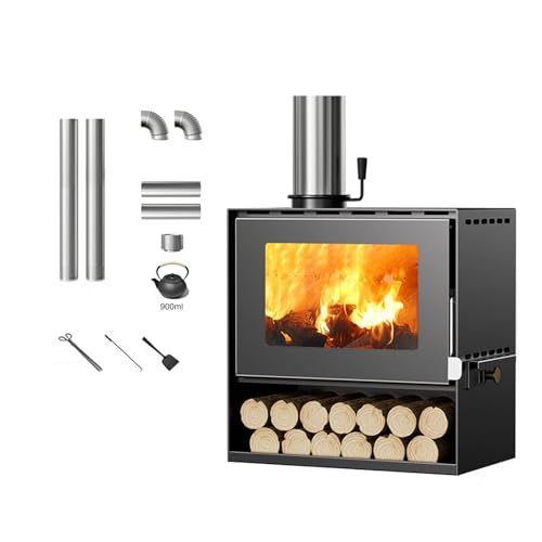 CQDWD Gusseisenholz Brennherd - Multi -Fuel -Block -Brenner für Innen- und Außenheizung und Camping von CQDWD