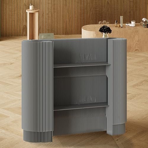 CQDWD Rezeption, tragbare Kasseschalter für Handwerkshows, gebogenes Display -Rack für kleine Räume, Geschäft, Hotel, Lobby CQDWD Rezeption, tragbare Kasseschalter für Handwerkshows, gebogenes Display -Rack für kleine Räume, Geschäft, Hotel, Lobby von CQDWD