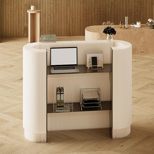 CQDWD Rezeption, tragbare Kasseschalter für Handwerkshows, gebogenes Display -Rack für kleine Räume, Geschäft, Hotel, Lobby CQDWD Rezeption, tragbare Kasseschalter für Handwerkshows, gebogenes Display -Rack für kleine Räume, Geschäft, Hotel, Lobby von CQDWD