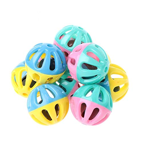 10 Stück Hohlball mit Glöckchen für Haustier Hund & für Training Spielzeug kleines Kätzchen Kauspaß interaktive Bälle für Hamst für Mensch und Interaktionen Katzen Weihnachten 10 Stück Hohlball mit Glöckchen für Haustier Hund & für Training Spielzeug kleines Kätzchen Kauspaß interaktive Bälle für Hamst für Mensch und Interaktionen Katzen Weihnachten von CQEAZ