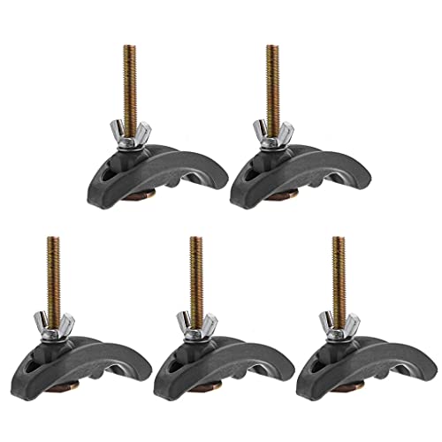 5 Stück/Set 85 mm Bogenplatten-Sets Graviermaschinenteile Druckplatte Klemmbefestigung für T-Nut-Arbeitstisch Werkzeuge für Holzarbeiten von CQEAZ