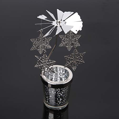 Drehbarer Kerzenhalter aus Metall für Hochzeit, Zuhause, Tischdekoration, Urlaub, Geschenk, goldfarbenes Halter-Set von CQEAZ