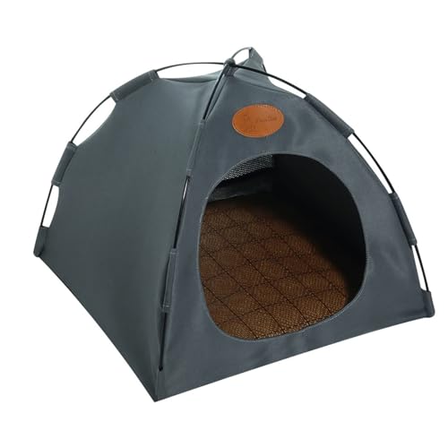 Einfaches Tipi für Haustierhaus Indoor halbgeschlossenes Zelt Tipi für Kleintiere Kühlkissen Pad faltbar Einfaches Tipi für Haustierhaus Indoor halbgeschlossenes Zelt Tipi für Kleintiere Kühlkissen Pad faltbar von CQEAZ