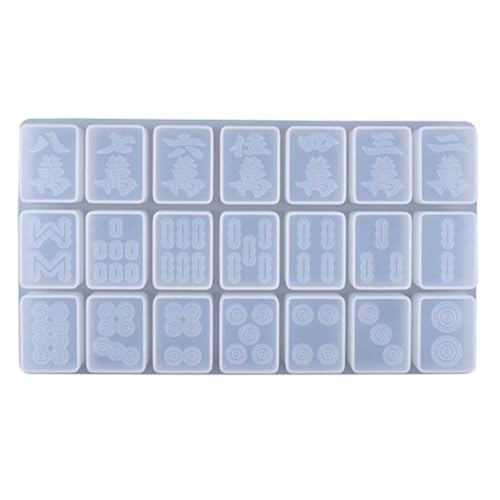 Harz-Form für chinesische Mahjong-Fliesen, Silikon-Epoxid-Formen für Spiele, Handwerk, Mahjong, handgefertigtes Schmuckherstellungswerkzeug Harz-Form für chinesische Mahjong-Fliesen, Silikon-Epoxid-Formen für Spiele, Handwerk, Mahjong, handgefertigtes Schmuckherstellungswerkzeug von CQEAZ
