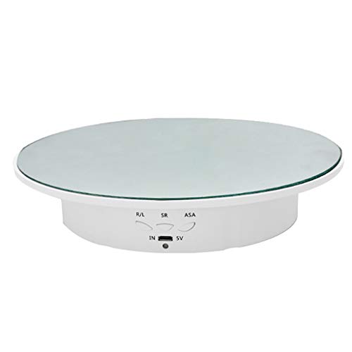 Intelligenter elektrischer drehbarer Display-Ständer mit 3 Geschwindigkeiten, drehbarer Sockel, Schmuckhalter, Batterie/USB-Stromversorgung, elektrischer Kuchen-Drehteller von CQEAZ