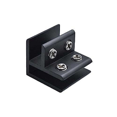 L/T/Kreuz-Glasbefestigungsclip, Holz/Halterungsverbinder, Aluminiumlegierung, feste Klemme, Möbelbeschläge, Halterung, rahmenloser Clip, Duschtürhalter von CQEAZ