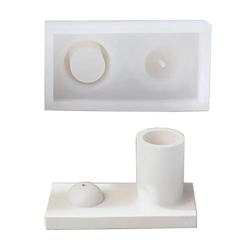 Silikonform für Gips, Kerzenständer, Epoxidguss für Brenner, Zuhause, Deko, Kerzenständer, Harzformen von CQEAZ