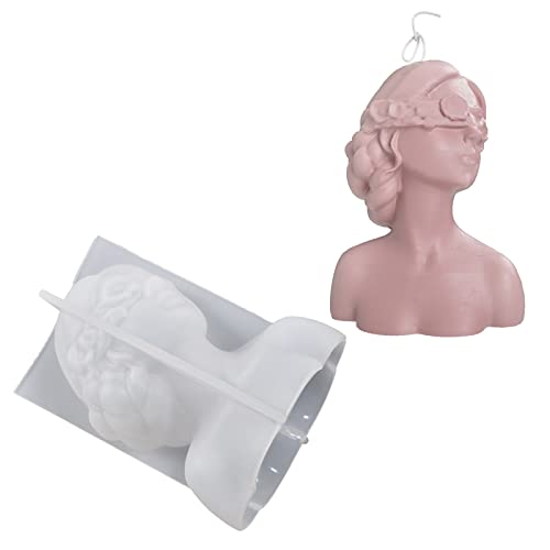 Silikonform mit Rosenaugen für Mädchen mit verbundenen Augen, Harz, Epoxidharz, Gips, Ton, Ornament, Schmuckherstellung, Werkzeugformen für die Herstellung von CQEAZ