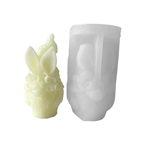 Silikonform mit vierblättrigem Gesicht ohne Gesicht, für Ostern, handgefertigte Seife, tropfender Gips, Dekoration, vierblättrig, gesichtslos, alter Mann von CQEAZ