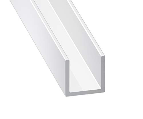 CQFD U PVC weiß 6,2 x 8,7 x 6,2 x 1,2 mm innen 6,3 m 1 m von CQFD