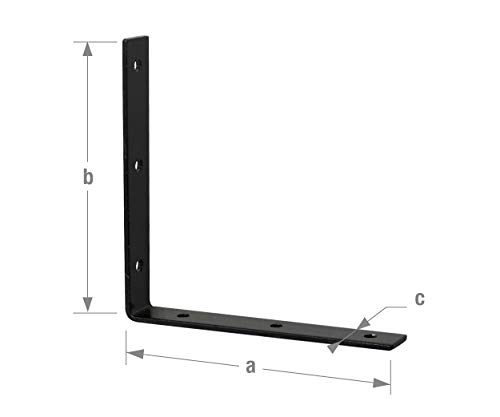 Geodreieck, 190 x 190 mm, Stahl, Schwarz von CQFD