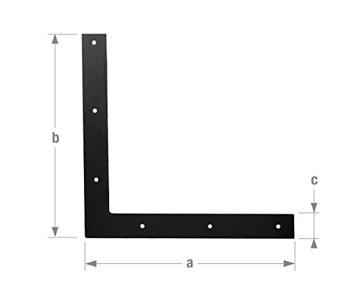 Geodreieck, 190 x 190 mm, Stahl, Schwarz von CQFD