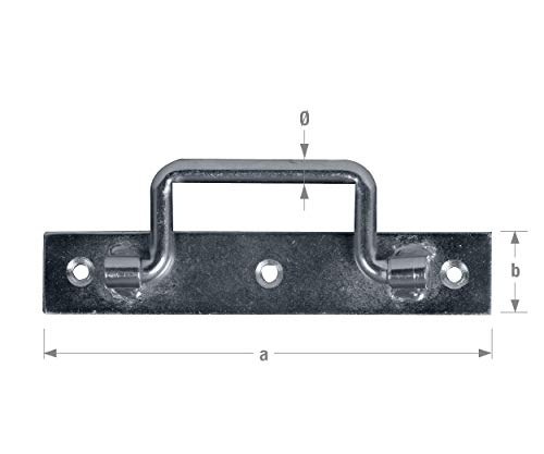 Griff auf Platine 140 mm AC, verzinkt von CQFD