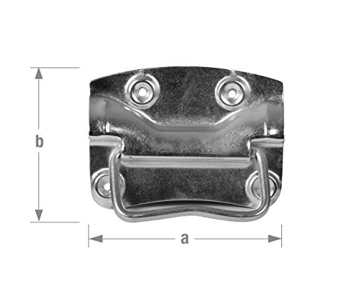 Griff für Koffer, 90 mm, verzinkter Stahl. von CQFD