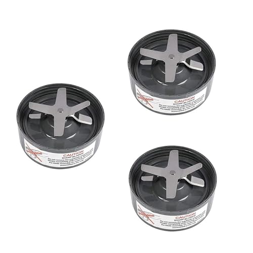 Edelstahlklingen For Mixer: 3 X Extraktionsklinge, Passend For Die 600-W-/Pro-900-W-Extraktorklingenserie, Kompatibel Mit Dem Nutribullet-Mixer von CQJFCYBRA