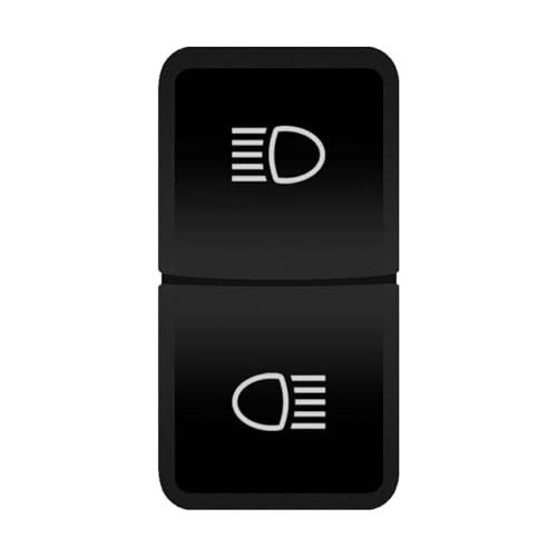Druckschalter Licht Dual Push Button Schalter HEIZUNG LÜFTER VORNE HINTEN DIFF SPERRE 12V Auto Switc Fit Für TOYOTA Landcruiser Prado RAV4 Tacoma Hupenknopf(Left right light) von CQJJXKYC