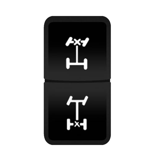 Druckschalter Licht Dual Push Button Schalter HEIZUNG LÜFTER VORNE HINTEN DIFF SPERRE 12V Auto Switc Fit Für TOYOTA Landcruiser Prado RAV4 Tacoma Hupenknopf(Locker) von CQJJXKYC