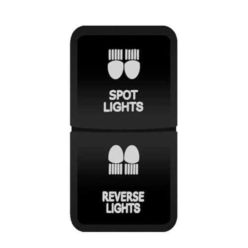 Druckschalter Licht Dual Push Button Schalter HEIZUNG LÜFTER VORNE HINTEN DIFF SPERRE 12V Auto Switc Fit Für TOYOTA Landcruiser Prado RAV4 Tacoma Hupenknopf(Spot reverse) von CQJJXKYC