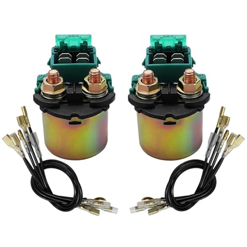 Motorrad Starter Magnet Relais Fit Für Kawasaki ZX11 ZX10 ZX7R ZX6 ZZR600 ZX600E VN800 Fit Für Vulcan VN1500(2 pcs (with plug)) von CQJJXKYC