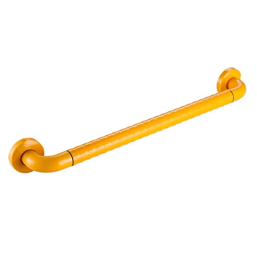 Dusch-Haltegriff, Badezimmer-Haltegriff, Rutschfester Handicap-Haltegriff aus Edelstahl 304, Duschstange, Senioren-Handlauf, Dusch-Sicherheitsstangengriff, gelb, 60 cm von CQLXZ