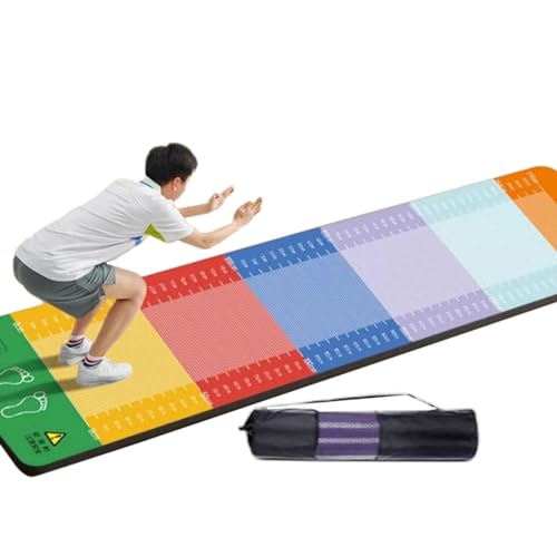 Extra Dicke PTE-Weitsprungmatte im Stehen, stoßdämpfend für den Innenbereich, 3 m lang, 1 m breit, beidseitiger Anti-Rutsch-Springseilmattentester Extra Dicke PTE-Weitsprungmatte im Stehen, stoßdämpfend für den Innenbereich, 3 m lang, 1 m breit, beidseitiger Anti-Rutsch-Springseilmattentester von CQLXZ