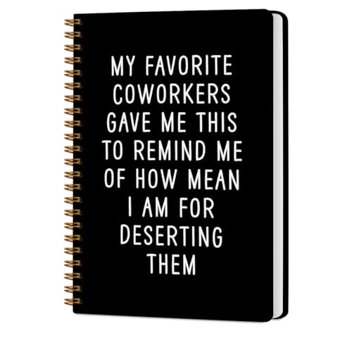 CQM Farewell Gifts for Coworkers Hardcover Spiral Notebooks, My Favorite Coworkers Gave Me This Notebook College Ruled, Coworker Leaving Gift, Sarcastic Farewell Gift, Goodbye Gifts for Coworkers CQM Farewell Gifts for Coworkers Hardcover Spiral Notebooks, My Favorite Coworkers Gave Me This Notebook College Ruled, Coworker Leaving Gift, Sarcastic Farewell Gift, Goodbye Gifts for Coworkers von CQM