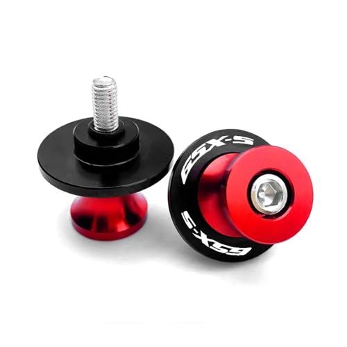 CQNEUDKPI Für SU&ZU&KI GSX-S750 GSX-S1000 GSX-S1000GT GSX-S950 GSXS 750 1000 2011-2023 2024 Motorrad M8 Schwingenspulenschieberschrauben (Rot - 4) von CQNEUDKPI