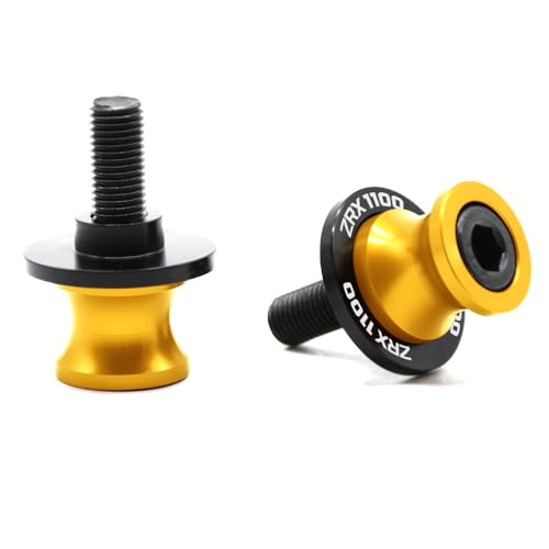 CQNEUDKPI Motorrad-Schwingenabdeckungsschieber, CNC, für Ka&was&aki ZRX1100 1999–2000 ZRX 1100 Schwingenständer, Schrauben, Schieber, Paddock, 10 mm (9, 10 mm) von CQNEUDKPI
