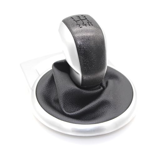 CQRBNE Schaltknauf Kopf Für Citroen Für C4 MK1 2004 2005 2006 2007 2008 Auto Styling Auto Schaltknauf Gamasche Boot Abdeckung Fall 5 Geschwindigkeit Schaltknauf(Black Siver) von CQRBNE