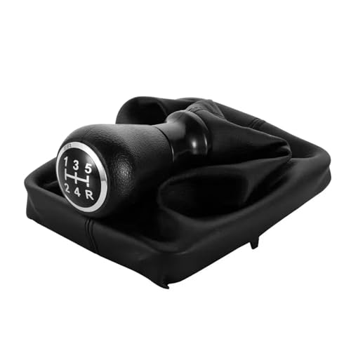 CQRBNE Schaltknauf Kopf Für Peugeot 206 406 5-Gang Auto Schaltknauf Shifter Hebel Handball Stick Gamasche Boot Abdeckung Auto Styling Schaltknauf von CQRBNE