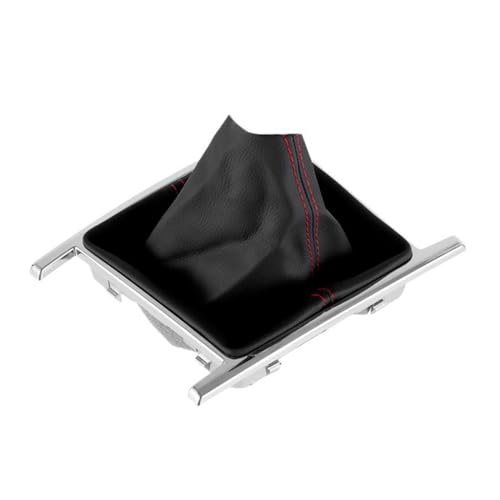 CQRBNE Schaltknauf Kopf Für VW Für Amarok 2010-2022 Auto Schaltknauf Stick Stift Gaitor Boot Abdeckung Fall Schaltknauf(Chrome Red LIne) von CQRBNE