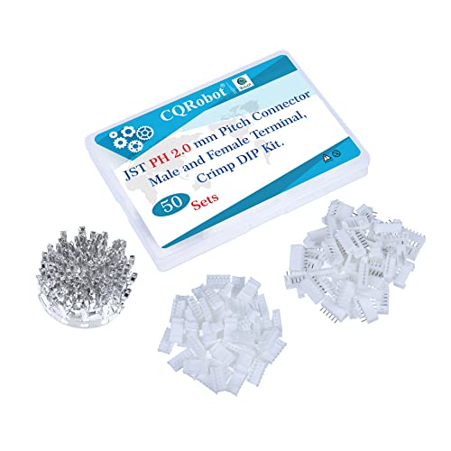 CQRobot JST PH 2,0 mm Tonhöhe 6-Polige Elektronischer Steckverbinder IC Männlich Stecker, Weiblich Buchsengehäuse und T-Crimp-Klemme. 50 Sätze / 400 Teile Kabel-Platine-Adapterkabelbaugruppe. CQRobot JST PH 2,0 mm Tonhöhe 6-Polige Elektronischer Steckverbinder IC Männlich Stecker, Weiblich Buchsengehäuse und T-Crimp-Klemme. 50 Sätze / 400 Teile Kabel-Platine-Adapterkabelbaugruppe. von CQRobot