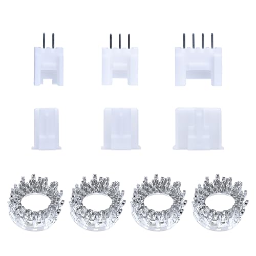 CQRobot JST HY 2,0 mm Tonhöhe 2-Polige / 3-Polige / 4-Polige Steckverbinder IC Männlich Stecker, Weiblich Buchsengehäuse und T-Crimp-Klemme.120 Sätze/600 Teile Kabel-Platine-Adapterkabelbaugruppe. von CQRobot