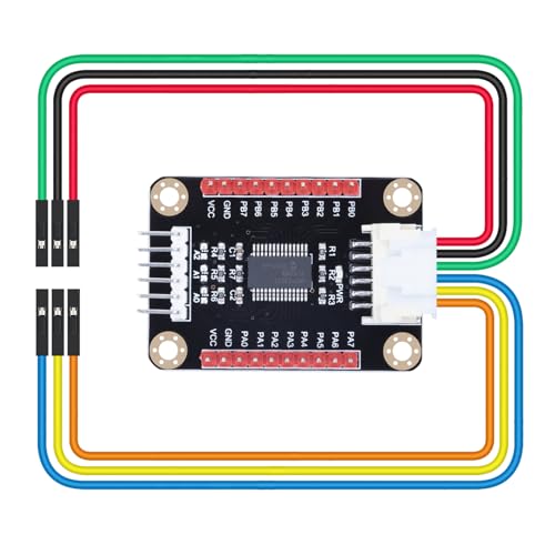 CQRobot MCP23017 E/A-Erweiterungskarte Kompatibel mit Raspberry Pi/Micro:bit/Arduino/STM32-Hauptplatine.Erweitert 16 E/A-Pins, bis zu 8 Erweiterungskarten können gleichzeitig verwendet Werden. von CQRobot