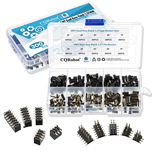 CQRobot Gold-Plated SMT Dual Row Patch 1.27mm - 3/4 / 5/6 / 7 Pin Mother Seat and Pin Header Kit. Application to Prototype Board, PCB Prototyping. CQRobot Gold-Plated SMT Dual Row Patch 1.27mm - 3/4 / 5/6 / 7 Pin Mother Seat and Pin Header Kit. Application to Prototype Board, PCB Prototyping. von CQRobot