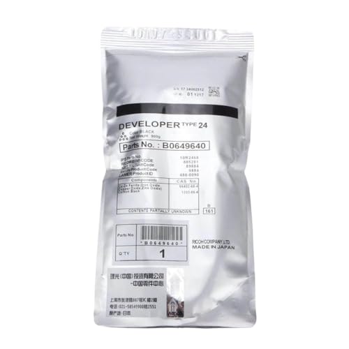 CQadsDyrx 1pc Typ24 Entwicklerpulver kompatibel mit MP6000 MP7000 MP8000 MP6001 MP7001 MP8001 MP9001 Modelle B0649640(Bk) von CQadsDyrx