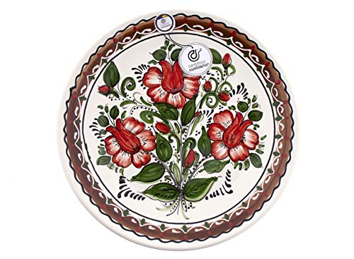 CERÁMICA RAMBLEÑA | Dekorativer Teller zum Aufhängen | Keramikteller | Wandteller | Wandteller Modell D33 | 100% Handdekoration | 35x35x5 cm von CR CERAMICA RAMBLEÑA