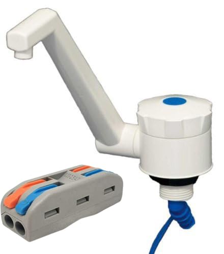 CR-MOESANCO® Universal-Wasserhahn-Set + Anschluss für Wohnwagen, Wohnmobil oder Boot (weiß) von CR-MOESANCO