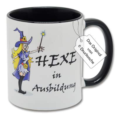 CR Photography Spruchtasse Hexentasse Funtasse Kaffeebecher Henkelbecher Tasse mit Spruch Teetasse Kaffeetasse Tasse mit Aufdruck Hexe Hexe in Ausbildung von CR Photography