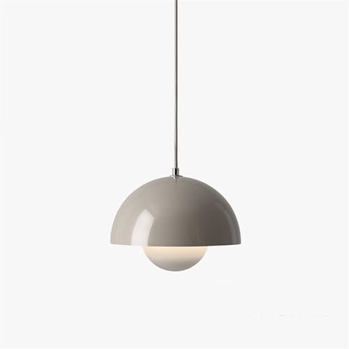 CRABOT Minimalismus Kronleuchter Originalität Einfachheit Blumenknospen Design Moderner Stil Restaurant Nachttischlampe Küche Büro lagern Bar dekorieren E27 Basis Neu Hängender Kronleuchter-Grau von CRABOT