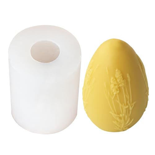 Ostern Eier Silikonformen Gießformen,3D Geprägte Ei-Silikon kerzenform, Silikonform Ostereier, Handgefertigte Kerzenform,Gießform Ostern Blume Eier für Handgefertigt Tortendeko, Seife, Ostergeschenke von CRADMPAT