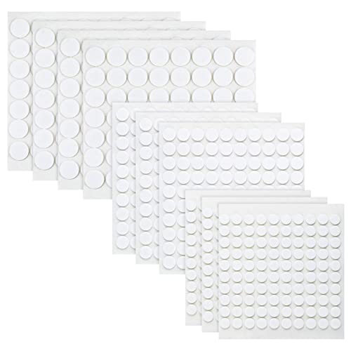 CRAFFANCY Schaumstoff-Klebepunkte, 10 Blatt, 3 Größen, doppelt klebend, Schaumstoff-Punkte mit Pinzette, runde 3D-Pop-Schaumstoff-Punkte für Bastelarbeiten (2 mm) von CRAFFANCY