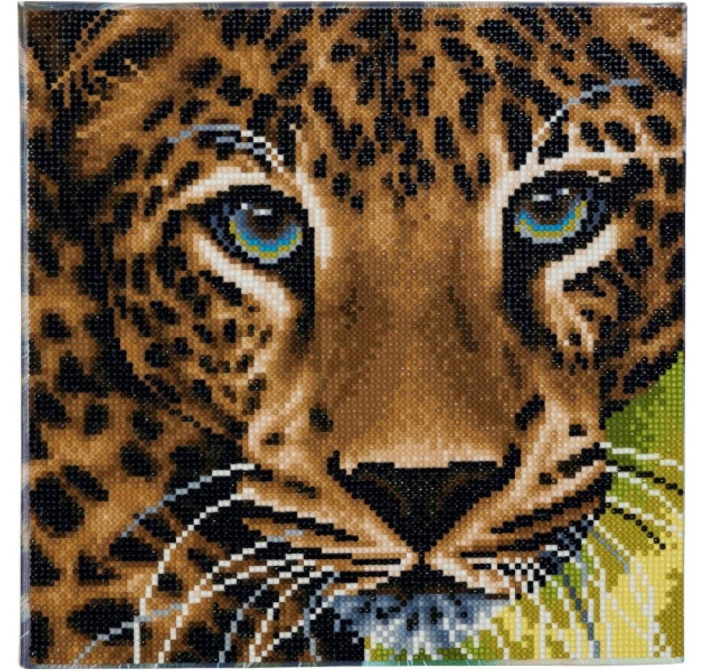 Creative Craft Group Dekofigur Crystal Art Leopard 30x30 cm von Creative Craft Group
