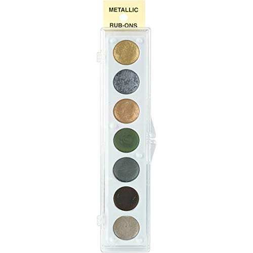 Craft Metallic Rub-On Paint Palette - 7 Colors-Kit #2 von CRAFT TASTIC