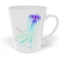 Qualle Kaffeetasse, Marine Leben Geschenk Für Sea Life Lover, Ozean Tier Teetasse, 12 Unze Weiße Keramiktasse von CRAFTHAIN