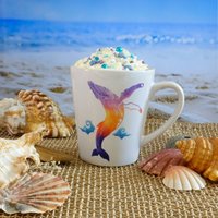 Wal Strandbecher, Sea Life Ocean Tier Kunstdruck Buckelwal, Beach Bum Kaffeetasse, Meeresbiologie Geschenke, 12 Unzen Keramikbecher von CRAFTHAIN